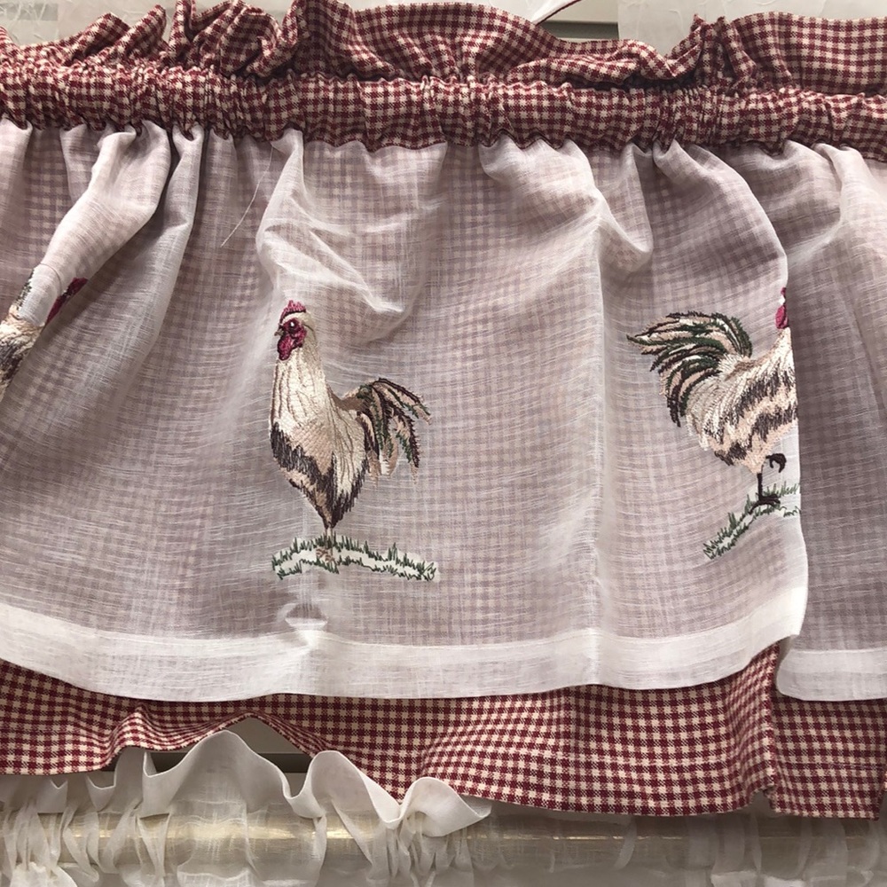 Rooster Kitchen Curtain